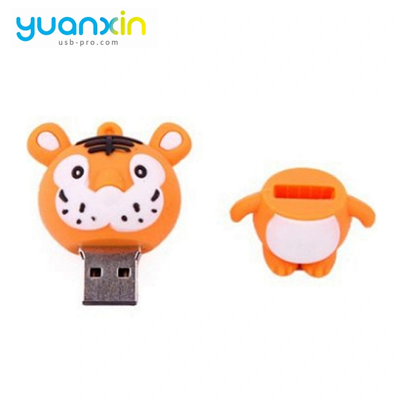 Tiger Shape Oem Popular 8G China Novelty Doll Pen Drive Full Capacity High Speed