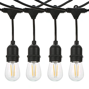 Holiday Lighting 10m Light Chain with Globe Bulbs Outdoor LED String Lights