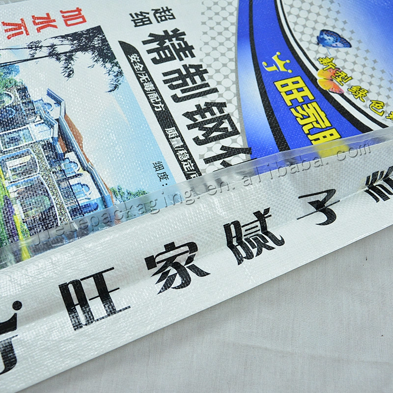 20kg bulk portland cement plastic pp woven bag cement packing