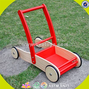 wholesale multi colored wooden blocks toy car for kids superior quality wooden blocks pull car toy for baby W13C014