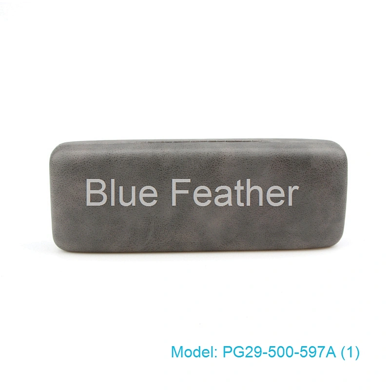 Eco-friendly Simple Solid Color PU Hard Glasses Box for Men