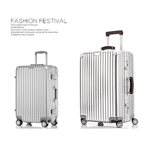 High Quality Customized Colorful Suitcase 20'' Light Weight Traveling Luggage Set 4 Wheels Trolley Plastic Suitcase