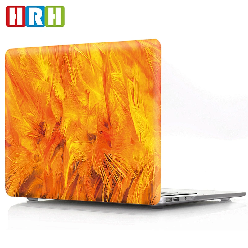Feather Design Laptop Body Shell Protective Rubberized case plastic for macbook air 11 inch case for macbook pro 2018 13 case