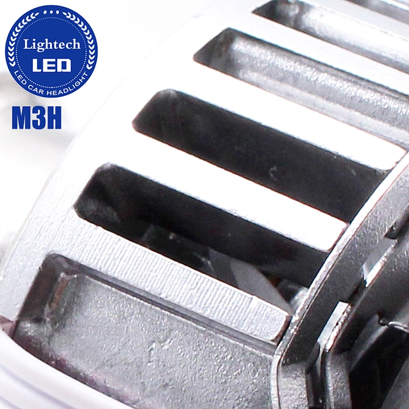 Lightech Wholesale M3H motorcycle Headlight 3 faces 360 30W Super Bright High Low Headlights for motorcycles