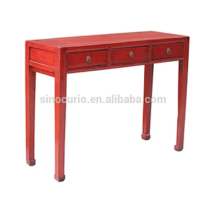 Chinese antique beijing furniture hallway wooden consoles lacquer console table