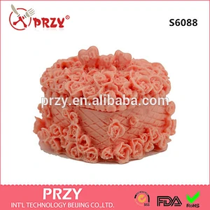 Heart shape jewelry box silicone mold for soap DIY silicone molds