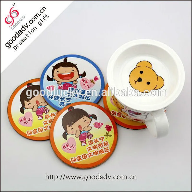 2015 Best selling promotion gift souvenir wooden drink coaster