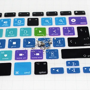 Ali baba in Spanish Express China Factory Final Cut Pro X Shortcut silicone key cover Keypad  For mac book pro laptop computer