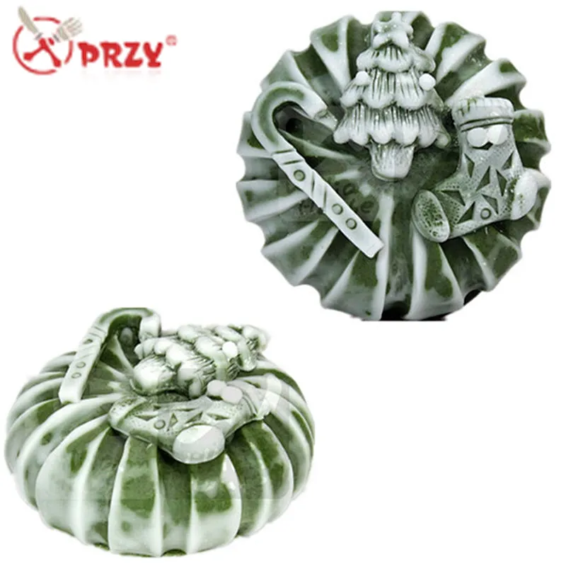 New Christmas Tree - handmade design soap mold silicone christmas blessings silicone cake mould