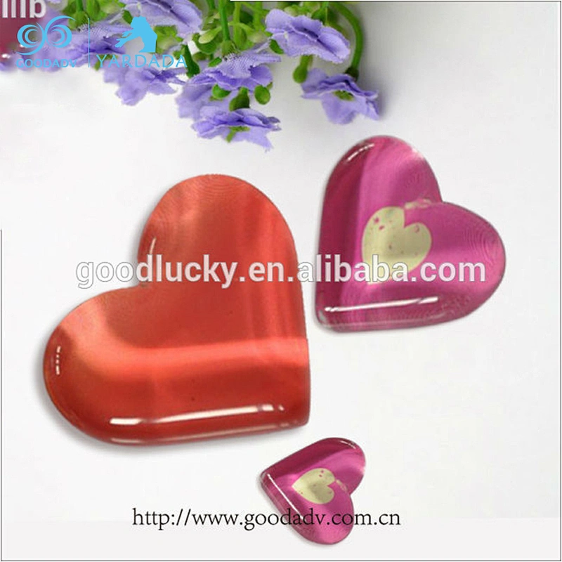 Promotional custom round blank clear crystal glass fridge magnet wholesale