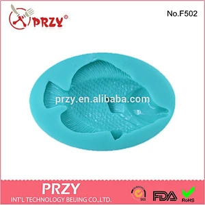 Fish shape silicone sugarcraft fondant mold bakeware mold barking tools
