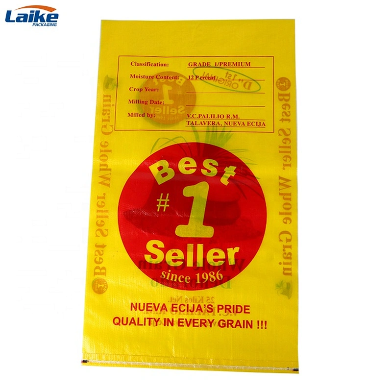 50kg Maize flour packaging bag bopp lamination film  potato bag for rice price