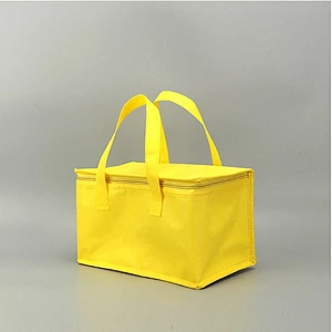 Non woven fabric color fruit lunch bag, convenient outdoor ice pack, Oxford heat preservation bag.