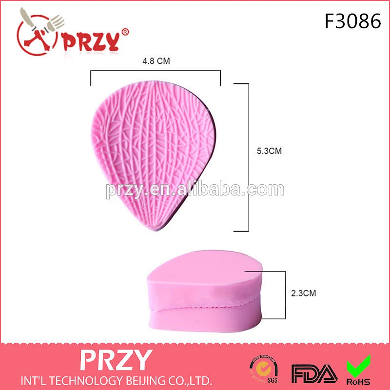 F3086 PRZY New leaf DIY cake baking mould liquid silicone fondant mold