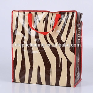 carrying soft loop handle pp woven shopping bags