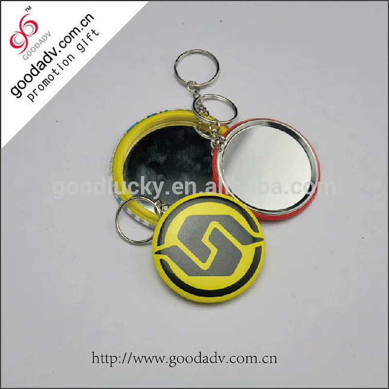 Unique promotional products metal mirror key ring