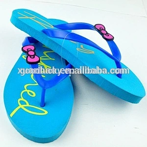 2016 Guangdong factory summer lovely cartoon fashion flip flops