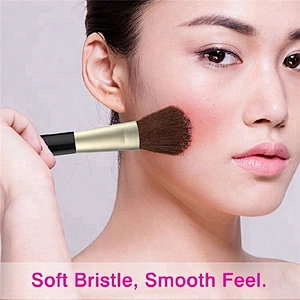 Good Quality Single Rose Gold Custom Hair Facial Shaving Blusher Brushes For Makeup Set