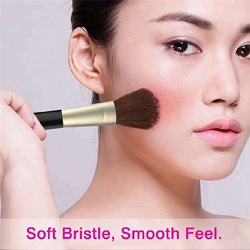 Good Quality Single Rose Gold Custom Hair Facial Shaving Blusher Brushes For Makeup Set