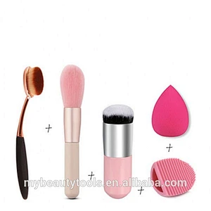 Wholesale cosmetic tools custom logo foundation makeup brush for makeup