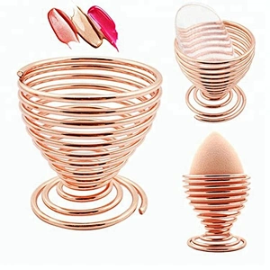 Wholesale foundation private label Sink beauty makeup cleaning facial body sponge holder metal
