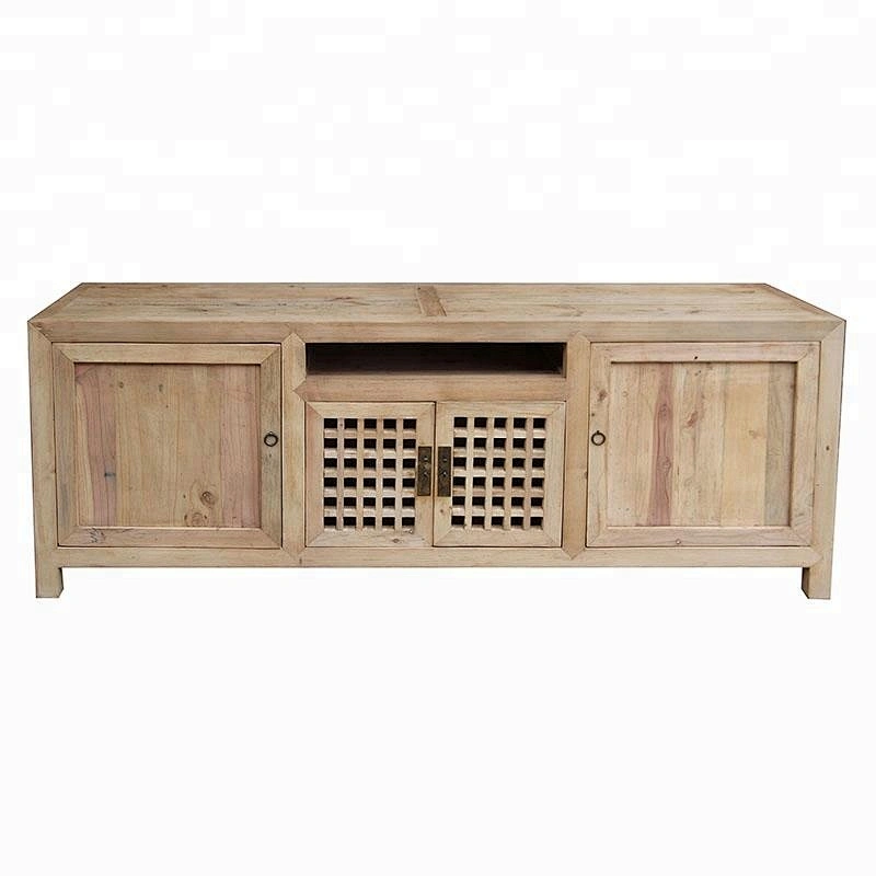 chinese antique solid wood pine tv console old furniture
