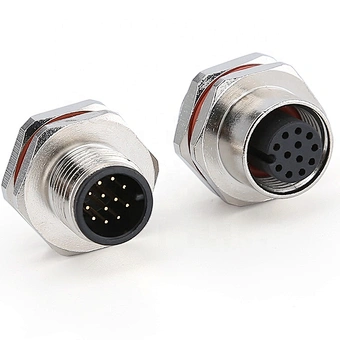 3pin 4pin 5pin 8pin 12pin Panel Mount Male Female Waterproof M12 Connector