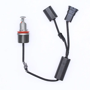 40W H8 Headlight Blue Red Green White Angel Eyes LED