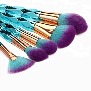 Diamond 12pcs Synthetic Hair Foundation Cosmetic Makeup Brush Set