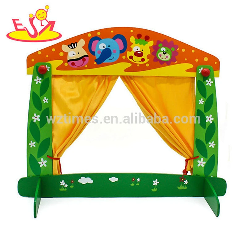 wholesale funny kids wooden puppet theatre toy best wooden puppet theatre toy W10D137