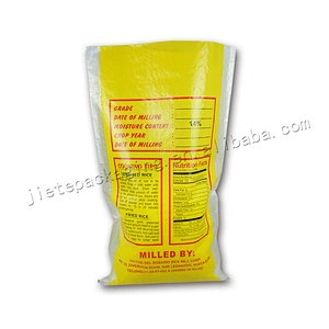 Color printed laminated 50kg pp woven grain bag,sack for rice,flour,feed,seed packing