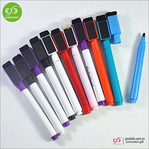 Promotional Non-toxic whiteboard dry erase marker pen with brush