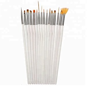 16Pcs professional acrylic carving powder gel liquid salon nali art brushes set polish gel makeup brushes nail tools