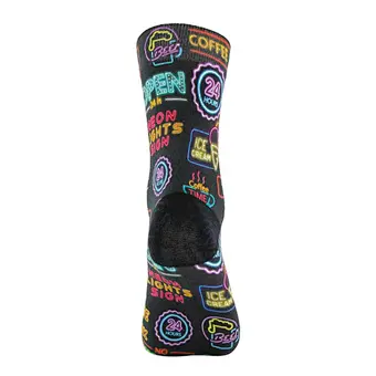 Custom Fashion Men Print Logo Colourful Pop Bamboo Daily Gift Design Dress Socks Printing Wholesale