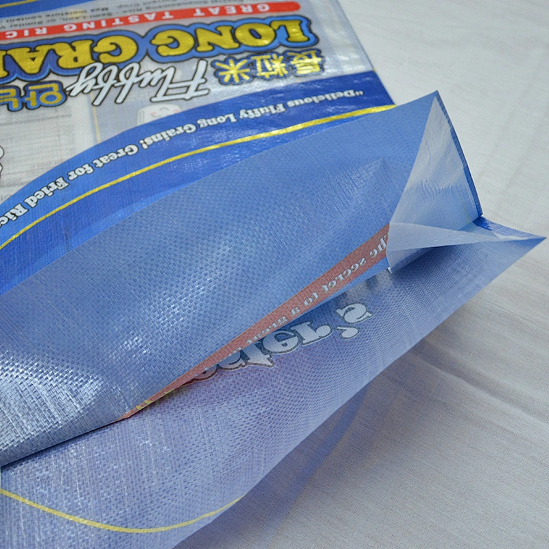 Wholesale pp woven rice, sugar, feed, fertilizer, seed packaging bag 25kg with lamination