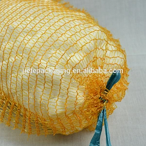 knitted plastic leno raschel mesh bags roll with the logo for sale