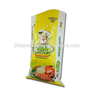 New design bopp laminated pp woven fabric durable moisture proof plastic thailand rice packing bag 50kg