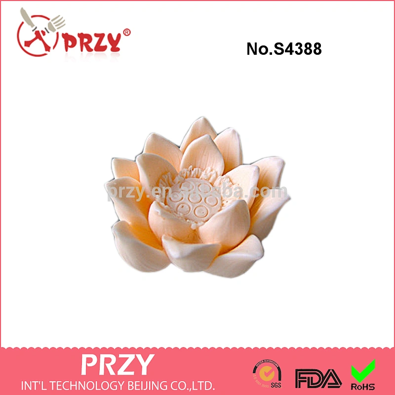 S4388 3D Silicone Soap / Candle Mold - Lotus handmade soap mold candle mold