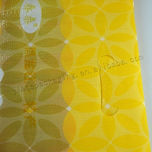 Customized new design bopp laminated pp woven rice packing bag 10kg