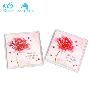 Custom rectangle photo frame fridge magnet,personalized refrigerator magnet