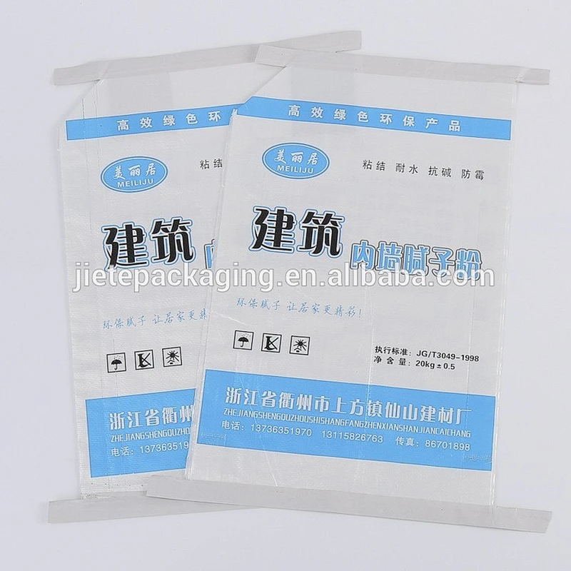 pp woven durable plastic bag manufacturers with factory price for packing putty powder, portland cement