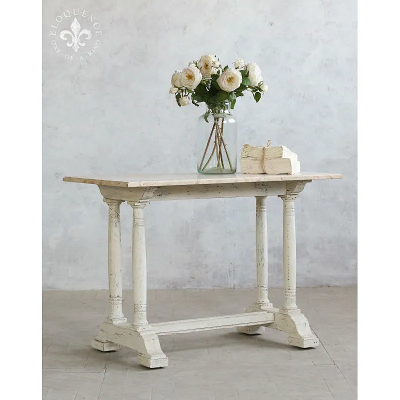 Rustic Antique recycled wood living room side table