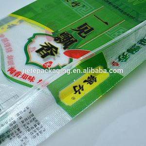 plastic pp woven bags of king basmati rice packing for 2kg 5kg 10kg
