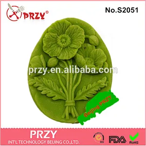 DIY handmade flower silicone molds for soap making