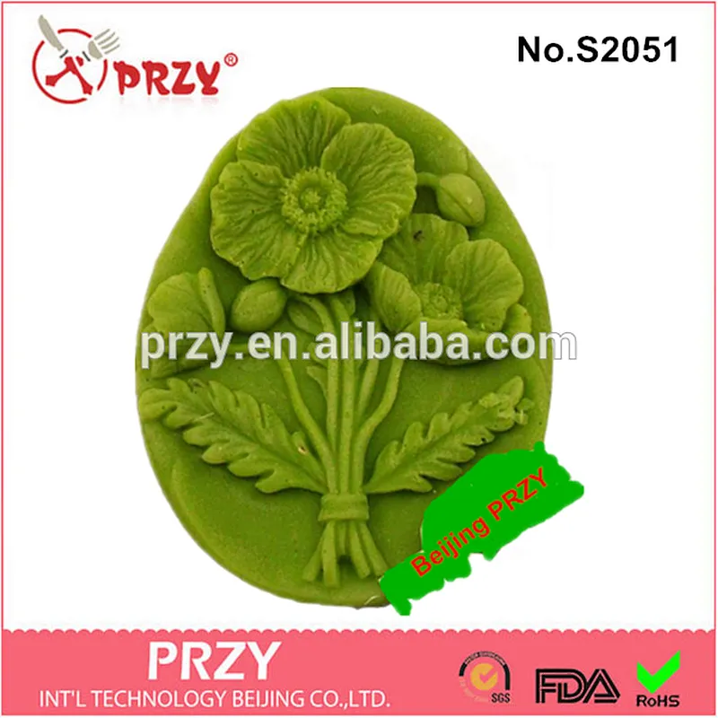 DIY handmade flower silicone molds for soap making