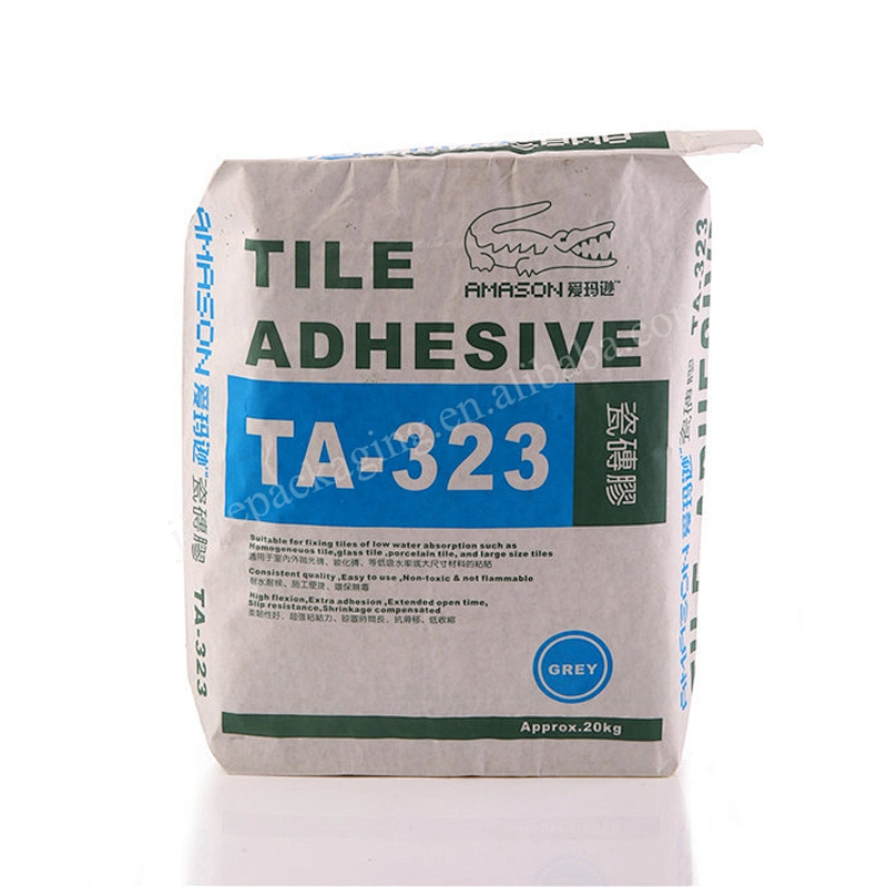 Wholesale Multi-layer kraft paper block bottom cement bag 25kg 50kg for packing gypsum powder mortar