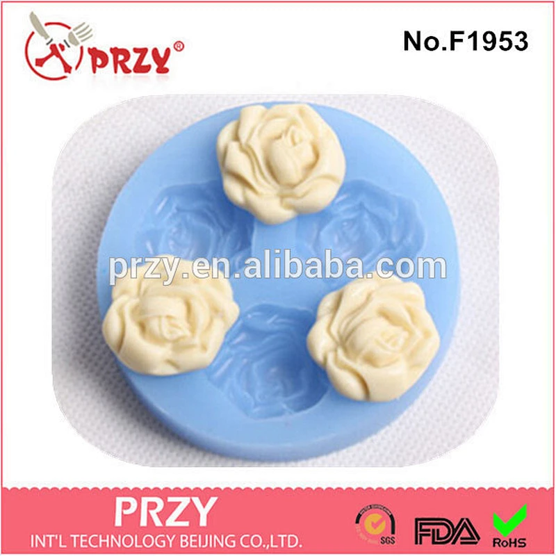 F1953 resin flower cake decorating silicone fondant maker