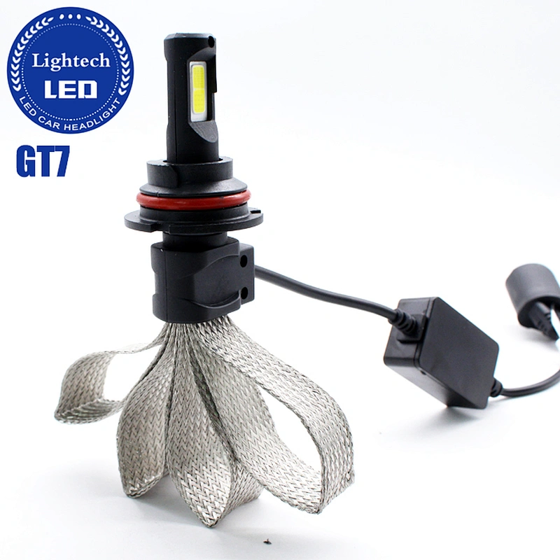 Lightech GT7 Auto Car Accessories 40W 8000Lm Led Headlamps H4 H13 9007 9004 Led Headlight Car