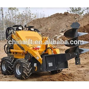Mini skid steer loader with four in one bucket attachment, 4in1 bucket loader attachment for sale