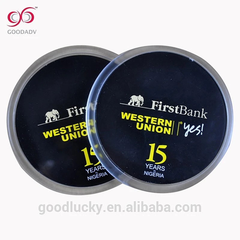 made in China durable plastic coasters waterproof clear acrylic cup mat
